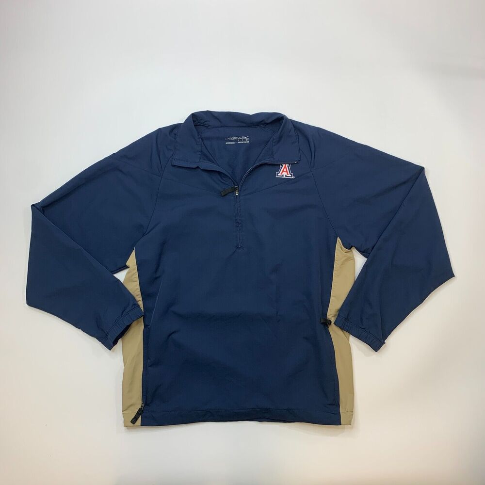 Nike Arizona Wildcats Jacket Mens S Small Navy Blue Golf Windbreaker Pullover - Picture 2 of 12